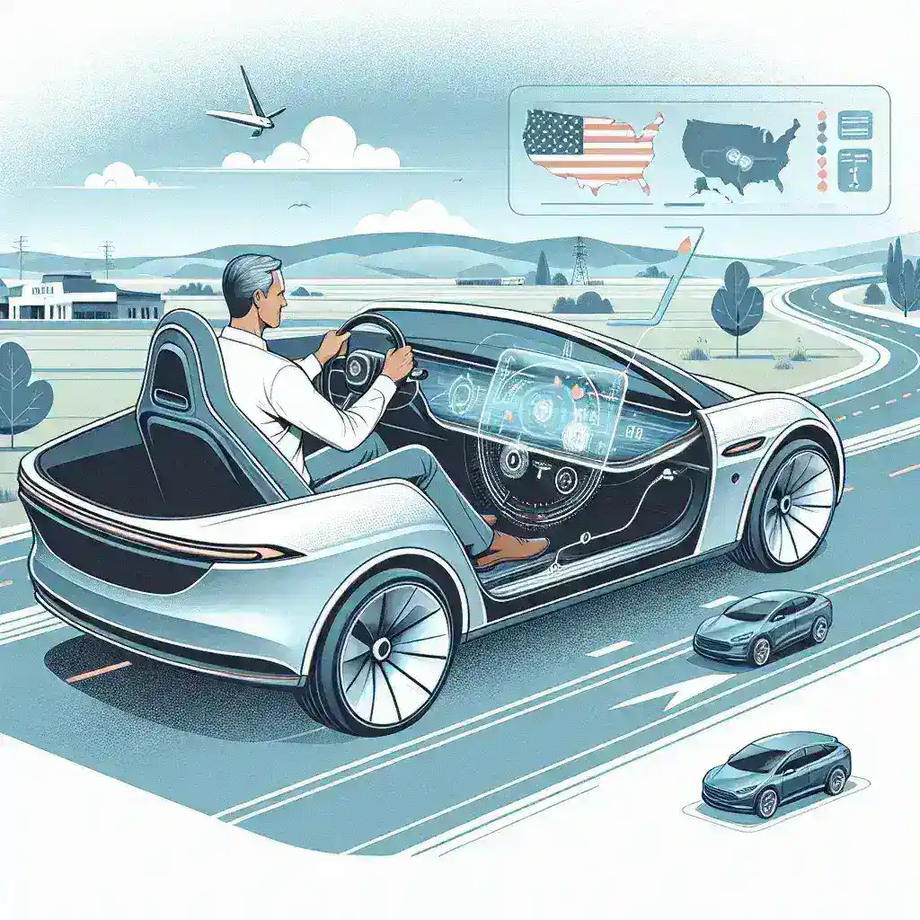 "Tesla vehicle showcasing AI-powered ride comfort optimization technology, enhancing passenger experience in the U.S."